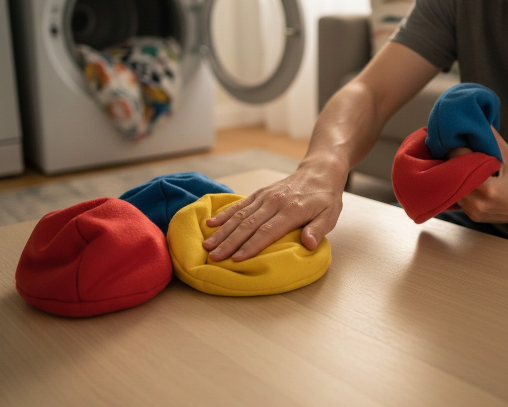 quickly break in juggling bean bags